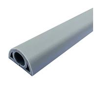Passe Câble Sol Exterieur Home Facile À Découper PVC Souple Couvre-câble De Sol, Protégez Les Fils Cachés Cache Cable Sol, Cavité du Cordon-0,8 Cm/0,3 Pouces (Color : Grigio, S : 10M)