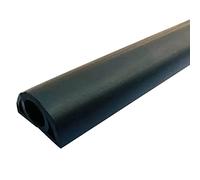 Passe Câble Sol Exterieur Home Facile À Découper PVC Souple Couvre-câble De Sol, Protégez Les Fils Cachés Cache Cable Sol, Cavité du Cordon-0,8 Cm/0,3 Pouces (Color : Nero, S : 2M)