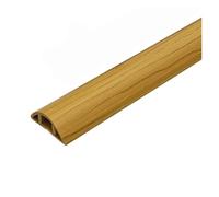 Passe Cable Sol Protecteur de câble Sol Auto-adhésif, 1 pièce, 1m x 3cm, Couverture, Gaine, Anti-Marche en PVC for câbles Flexibles(Yellow Wood Grain)