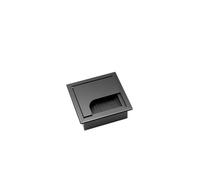 Passe Câbles Bureau Boîte de filetage de Table en alliage d'aluminium 80mm, avec brosse, boîte de filetage de câble avec couvercle de trou d'œillet de câble(Black 80x80mm)
