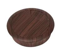 Passe-câbles de bureau, cache-trou de câble de bureau, 2 pièces 50/60 mm for table de bureau en plastique grain de bois, cache-trou de câble for ordinateur de bureau, fil rond, matériel for œillets de