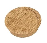 Passe-câbles de bureau, cache-trou de câble de bureau, 2 pièces 50/60 mm for table de bureau en plastique grain de bois, cache-trou de câble for ordinateur de bureau, fil rond, matériel for œillets de