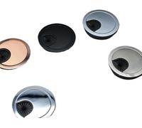 Passe-câbles De Bureau, œillets pour Câbles, 1 Pièce, Pratique, 50 Mm/60 Mm/80 Mm, Passe-câbles en Métal pour Ordinateur, Bureau, Table, Rangement De Câbles, Cache-f, Black 80mm