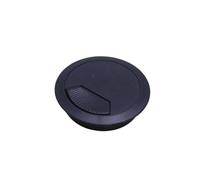 Passe-câbles de bureau, Lot de 10 œillets for port de câble d'ordinateur, 60 mm, 53 mm, 50 mm(Black,60mm)