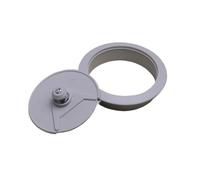 Passe-câbles de bureau, Lot de 10 œillets for port de câble d'ordinateur, 60 mm, 53 mm, 50 mm(Gray,53mm)
