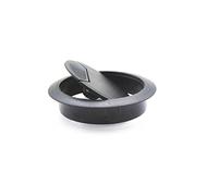 Passe-câbles de bureau, Lot de 4 œillets de protection for câbles d'ordinateur, 60 mm, 53 mm, 50 mm(Black,60mm)