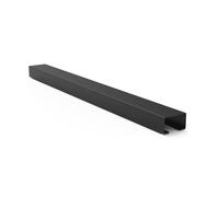 Passe-câbles en métal, magnétique, 55 x 5 x 3,2 cm, noir