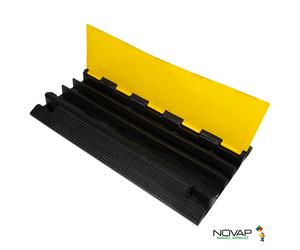 Passe-câbles événementiels - 3 gorges Ø 55 mm - 900 x 500 x 75 mm - NOVAP - 6101239