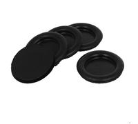 Uxcell Passe-câble Oeillet en caoutchouc Noir Ø 30 mm 5 pièces