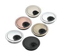 Passe-câbles pour bureau, Couvercle de trou de câble en alliage de Zinc, œillet de bureau 50-60mm multicolore(Silver,A-50MM)