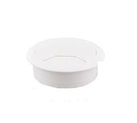 Passe Câbles pour Bureau Métal Lot de 3 œillets en plastique for bureau d'ordinateur 35/50/60/80 mm(35mm White)