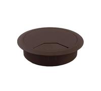 Passe Câbles pour Bureau Métal Lot de 3 œillets en plastique for bureau d'ordinateur 35/50/60/80 mm(60mm Dark Brown)