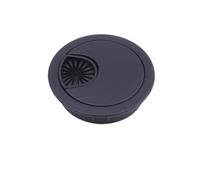 Passe-câbles pour bureau, Oeillets de bureau en alliage de zinc, 10 pièces, plusieurs tailles, couvercles de trous de câbles multicolores(Black,60mm)