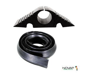 Passe-câbles Travaux rouleau de 4 mètres - 1 gorge Ø 40 mm - NOVAP - 6101277