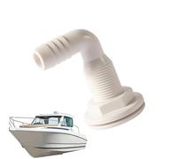 Passe-Coque - ABS 90 Degrés | Connecteur Marine Raccord De Vidange Pompe De Cale Tuyau Sortie D'Eau Pour Plomberie Bateau Drainage Évacuation Accessoire Nautique Coque Pont