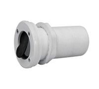 Passe-Coque fileté de ø40mm, de Couleur Blanche