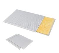 Passe de pâte feuilletée pour la cuisson 2 pc / réglage de la plaque à pâtisserie alliée en alliage en aluminium perforé antiadhésif antiadhésif Mille Feuille plateau à pâtisserie polyvalent pou