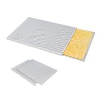 Passe de pâte feuilletée pour la cuisson 2 pc/réglage de la plaque à pâtisserie alliée en alliage en aluminium perforé antiadhésif antiadhésif Mille Feuille plateau à pâtisserie polyvalent pou(1)