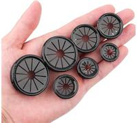 Passe-fil de bureau en métal, Lot de 10 cache-câbles ronds en plastique for ordinateur de bureau, rangement de câbles, anneaux d'étanchéité for port, accessoires de meubles(28mm)