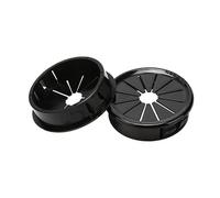 Passe-fil de bureau en métal, Lot de 10 œillets en plastique for câbles de bureau, 35 mm, for ordinateur, organiseur de câbles(16mm)