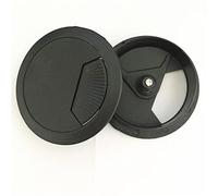 Passe-fil de bureau en métal, Lot de 10 œillets for port de câble de 60 mm, cache-trou en plastique for ordinateur de bureau