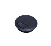 Passe-fil de bureau, Lot de 10 œillets for port de câble d'ordinateur, 60 mm, 53 mm, 50 mm(Black,50mm)