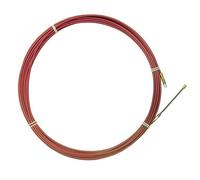 Passe-fil en acier de 4 mm et 15 m, idéal pour faciliter le passage des câbles dans les installations électriques et mécaniques.