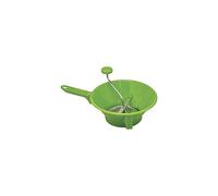 Passe-Légumes Premium ⌀24 cm - Polypropylène Vert - 3 Grilles Inox - Purées, Compotes, Coulis, Soupes - Antidérapant et ergonomique - 010560