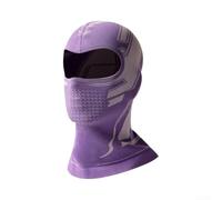 Passe-montagne tricoté hiver chaud coupe-vent | Maille , ajustement snug sous pour casque, confort longue durée, pas de pression(Purple)