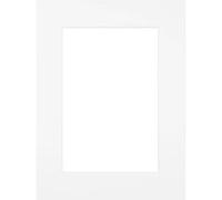 Passe-partout blanc 20x30 cm ouverture 13x18 cm CEANOTHE en carton - Fabriqué en France Blanc G