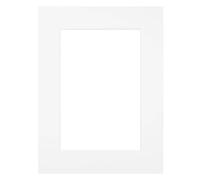 Passe-partout blanc BRIO - Format 50x70 cm ouverture 40x50 cm