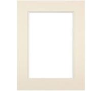 Passe-partout double blanc cassé 24x30 cm ouverture 15x20 cm CEANOTHE en carton - Fabriqué en France Blanc cassé G