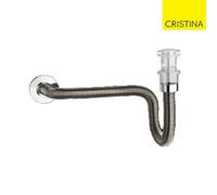 Passe Partout Siphon flexible D.32 L.80cm CHROME - CRISTINA ONDYNA PP13051