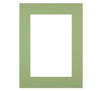 Passe-Partout Vert Amande 40x50 cm Ouverture 30x40 cm - Passe-Partout pour Cadre Photo 40x50 cm et Photo 30x40 cm - Marie Louise - Pêle-mêle - Passe-Partout Carton FSC - Fabriqué en France