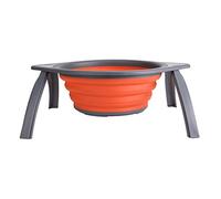 Passe-pasteur en silicone pliable - colonie de cuisine de sauvegarde de l'espace, draine les légumes de pâtes rapidement, chauffer l'outil de blanchiment avec une poignée de (type 2)