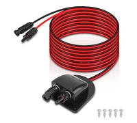 Passe Toit Etanche Panneau Solaire avec 10 Pieds Câble pour Camping Car, Caravane et Bateau, Pièces et Accessoires pour Camping Car
