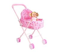 Passeggino per bambola - Passeggino per bambole pieghevole e Leggero in Rosa Con cestino | Giocattolo per bambole, Giocattolo per CASA, Scuola Materna