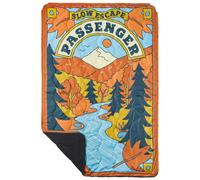 Passenger - Couverture de camping/bivouac en polaire - Cabin Recycled Sherpa Blanket Retro Orange Orange