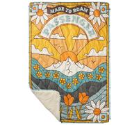 Passenger - Couverture de camping/bivouac en polaire - Cabin Recycled Sherpa Blanket Seasonal Graphic Birch - Jaune Jaune