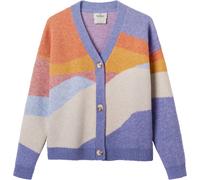 Passenger - Gilet boutonné - Scenic Recycled Knitted Cardigan W Scenic Sunrise Orange pour Femme en Laine - Taille M - Violet Violet M