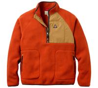 Passenger - Polaire en sherpa, demi-zippée - Offgrid 1/2 Zip Sherpa Fleece Dark Rust Caramel - Taille S - Orange Orange S