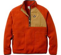Passenger - Polaire en sherpa, demi-zippée - Offgrid 1/2 Zip Sherpa Fleece Dark Rust Caramel - Taille L - Orange Orange L