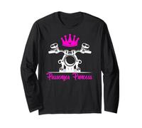 Passenger Princess Funny Biker Poussin Moto Manche Longue