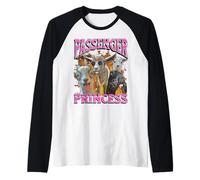 Passenger Princess Funny Goat Adult Humour Bootleg Graphic Manche Raglan