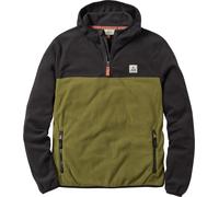 Passenger - Pull à capuche en polaire recyclée - Set Off Recycled Polar Hooded Fleece Black Khaki pour Homme - Taille M - Kaki Kaki M