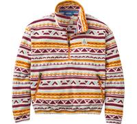 Passenger - Pull en Polartec® à col zippé - Ayla Recycled Micro Polartec Fleece W Geo Tracks Birch pour Femme - Taille L - Orange Orange L