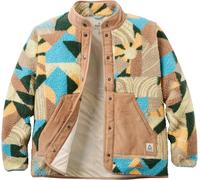 Passenger - Pull en sherpa boutonné - Clover Recycled Sherpa Fleece W Sun Patch Simply Taupe pour Femme en Laine - Taille S - Marron Marron S