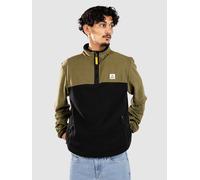 Passenger Set Off Recycled Polar 1/4 Zip Half-Zip Pull polaire vert S