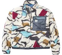 Passenger - Sweat en polaire à col zippé - Ravi Recycled Sherpa Fleece Abstract Trails W Off White pour Femme - Taille M - Blanc Blanc M