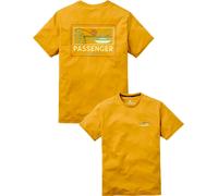 Passenger - T-shirt en polyester recyclé - Roamer Recycled Active T-Shirt Spruce Yellow pour Homme - Taille M - Jaune Jaune M